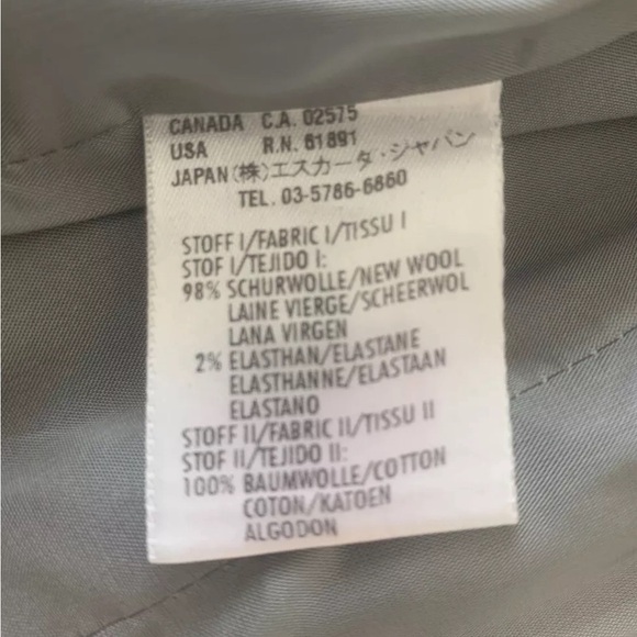 ESCADA Blazer 8 / 38 Black White Check w Faux Shirt Lace Cuffs Lightweight Wool - Picture 11 of 13